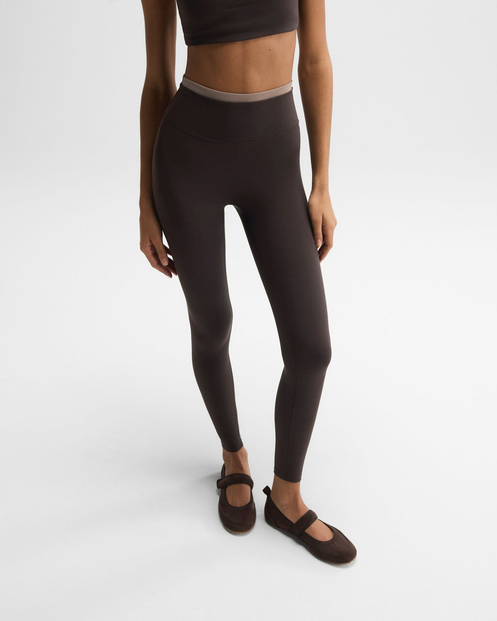 Ultimate Double Layer Leggings - Coffee Bean/Dusty Brown
