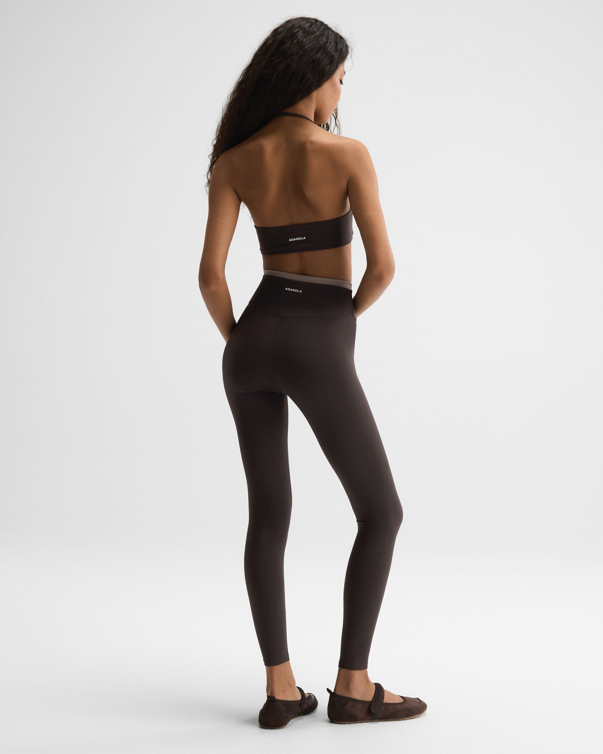 Ultimate Double Layer Leggings - Coffee Bean/Dusty Brown