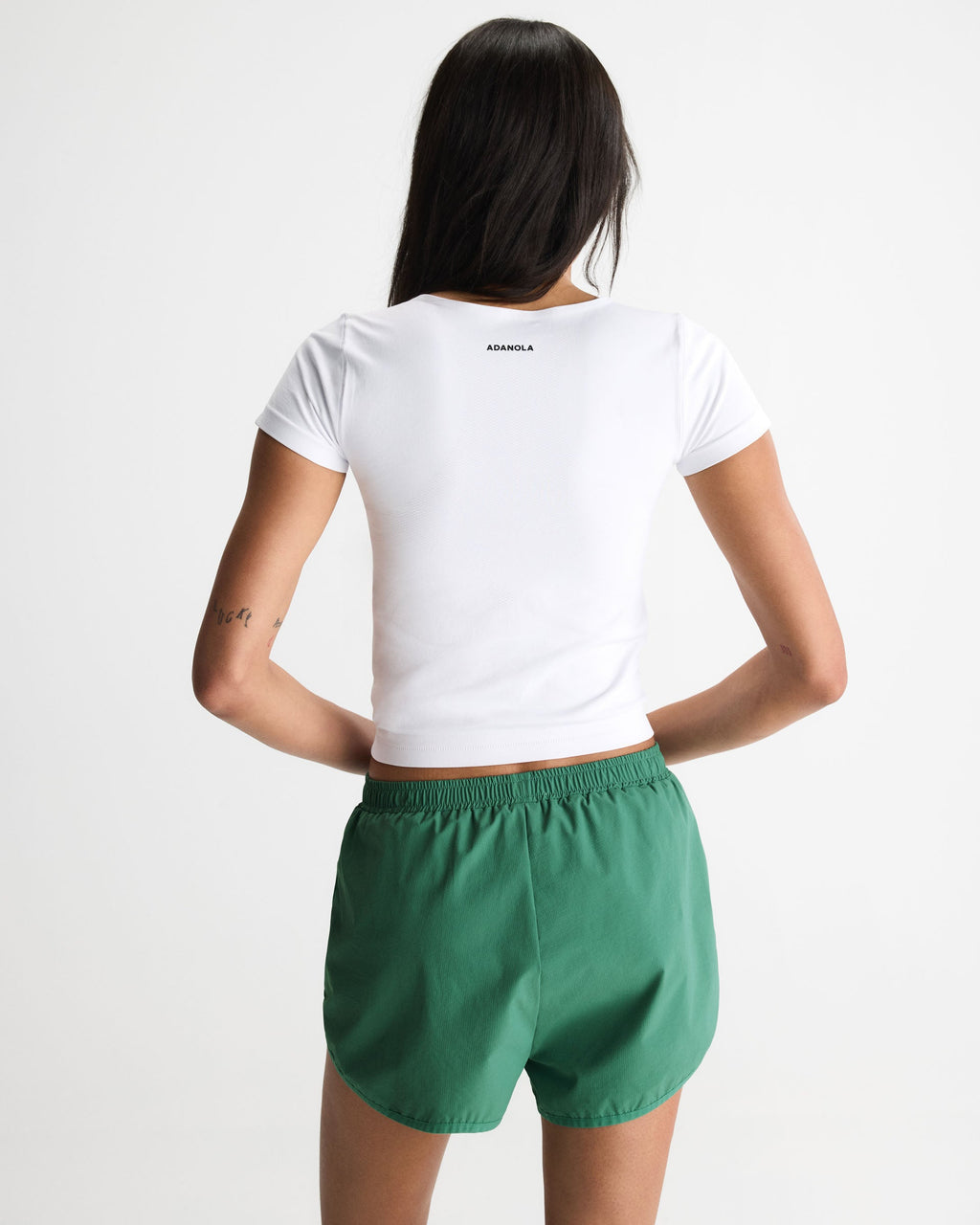 Seamless Short Sleeve Top - White